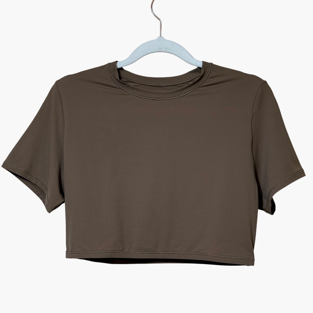 SKIMS Fits Everybody Super Crop T-Shirt Oxide XL - Picture 2 of 11